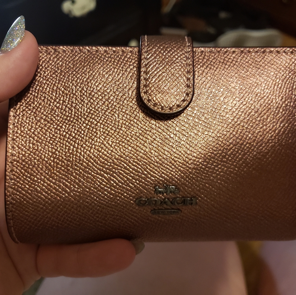 Coach Metallic Rose Purse/Wallet Set - Picture 2 of 2